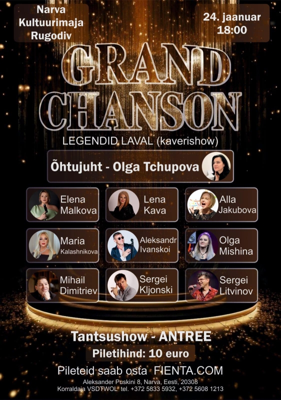 GRAND CHANSON. Legendaarseid laule (kaverishow)
