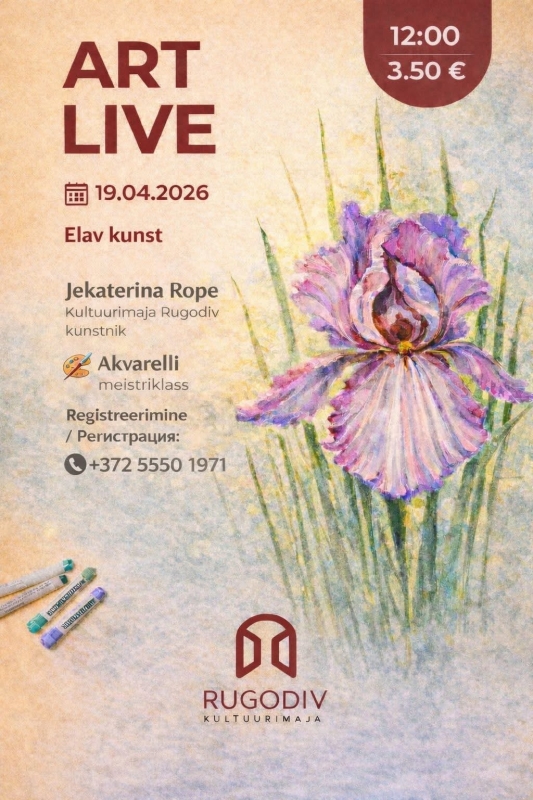 ART LIVE - sukeldumine akvarellimaailma