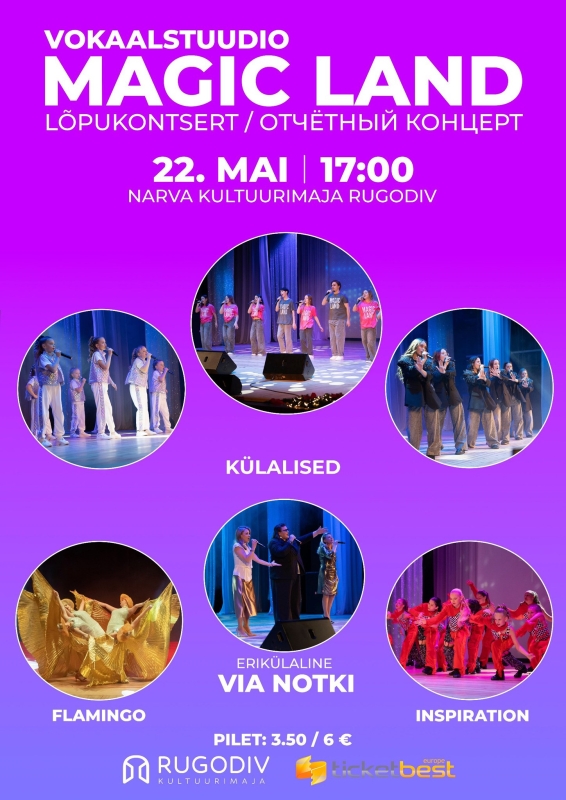 VOKAALSTUUDIO MAGIC LAND LÕPUKONTSERT