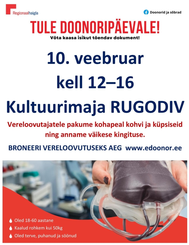 Tule doonoripäevale!